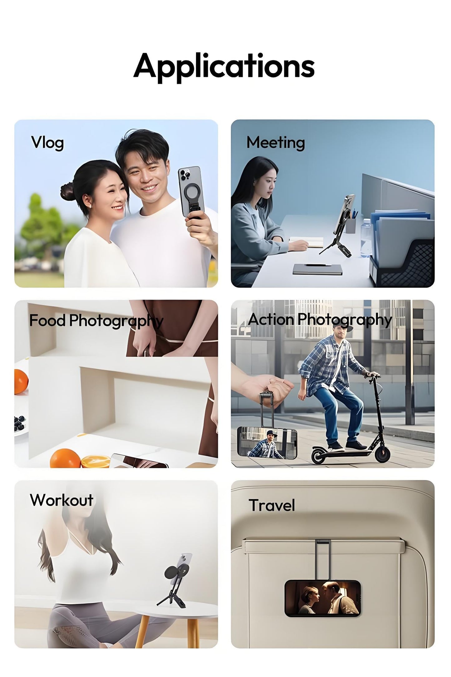 🔥HOT SALE 50% OFF📱Strong Magnetic Phone Tripod for iPhone⚡