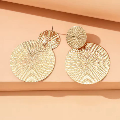 Boho Aura Earrings — Geometric Gold Design with Modern Artisan Elegance