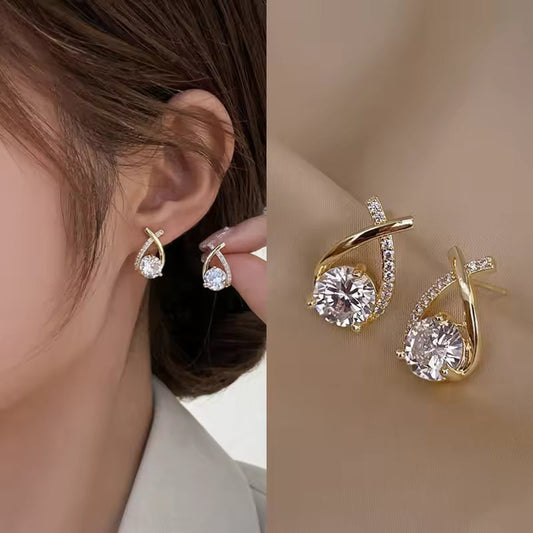 Boho Aura Geometric Metal Earrings For Women Girls – Trendy Round Hoop Jewelry Elegant Bohemian Wedding Earrings Gift