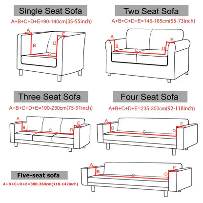 Jac 07 Sofa cover with elastic band