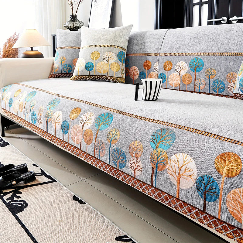 Bohemian Style Chenille Sofa Abdeckung