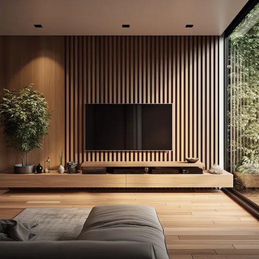 Transform Your Walls in Minutes with the 270x110 cm Wood-Effect Panels