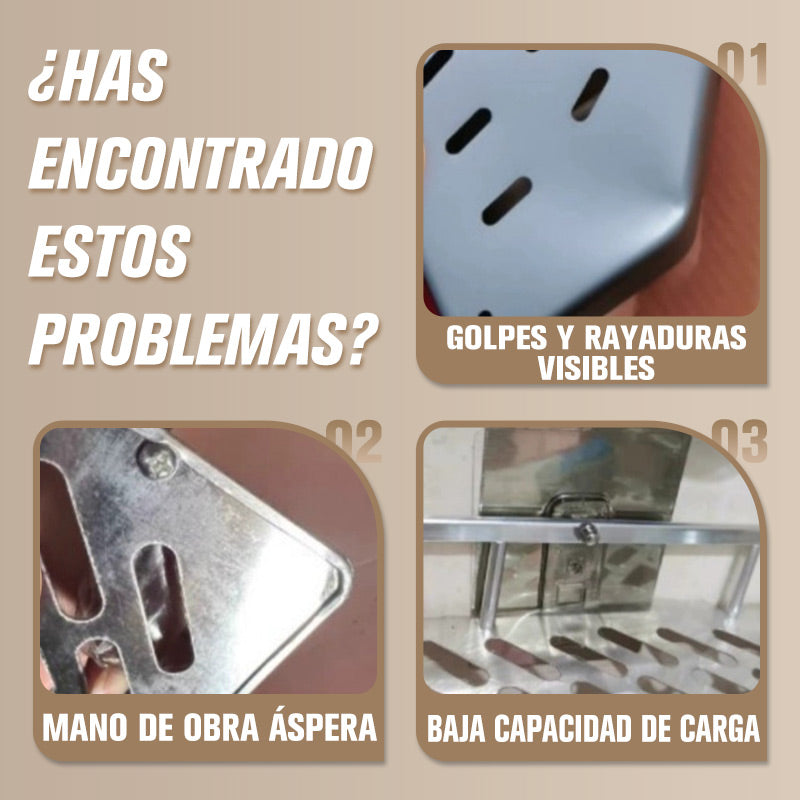 📢50% OFF!✨Corner Shower Shelf without Drilling with Hooks