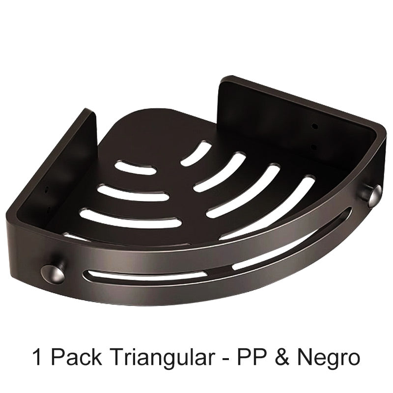 📢50% OFF!✨Corner Shower Shelf without Drilling with Hooks