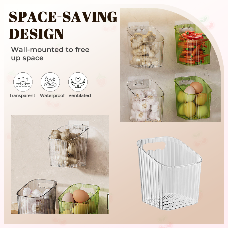 Wall-Mounted Clear Storage Organizer
