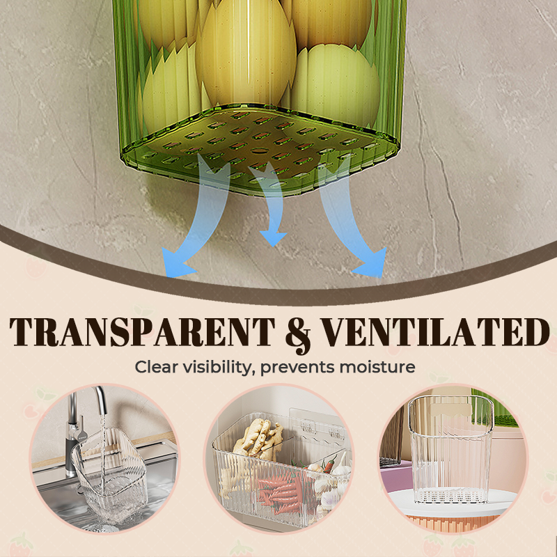 Wall-Mounted Clear Storage Organizer