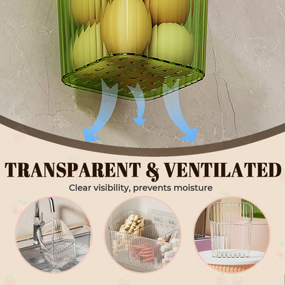 Wall-Mounted Clear Storage Organizer