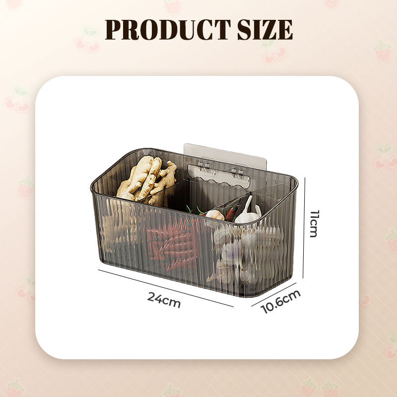 Wall-Mounted Clear Storage Organizer