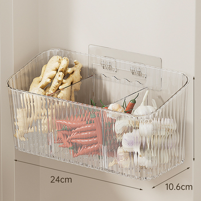 Wall-Mounted Clear Storage Organizer
