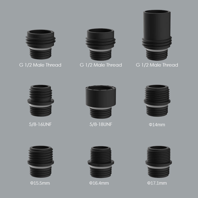 Splash Proof Faucet Extender with 9 joints for Kitchen Bathroom Sink