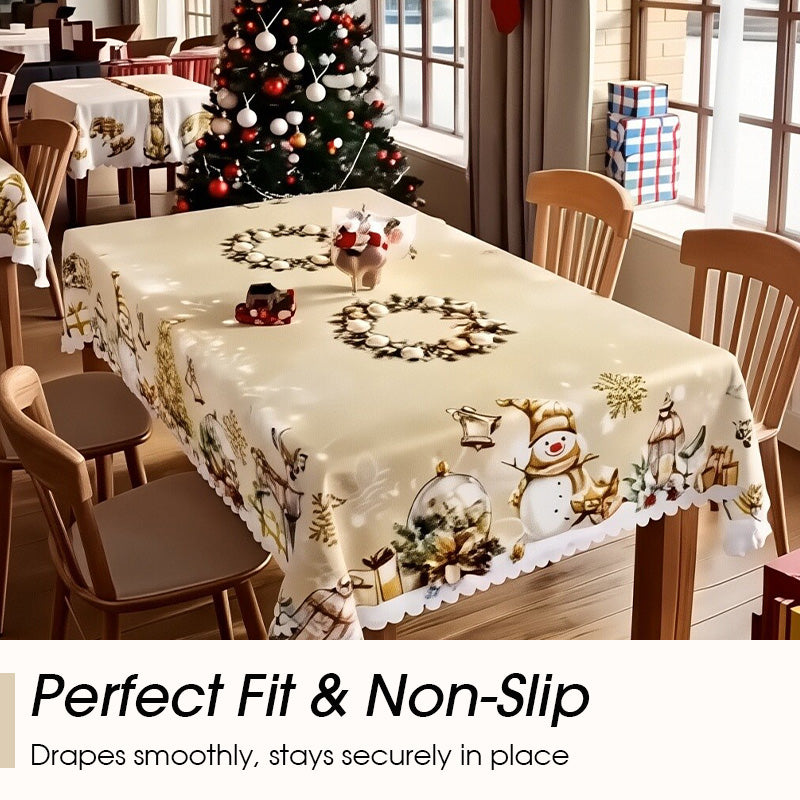 🔥Black Friday mega offer – 50% discount!🔥Joyful festive classic Christmas tablecloth