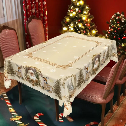 🔥Black Friday mega offer – 50% discount!🔥Joyful festive classic Christmas tablecloth