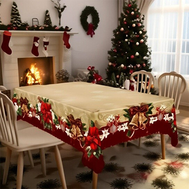 🔥Black Friday mega offer – 50% discount!🔥Joyful festive classic Christmas tablecloth