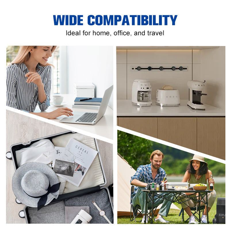 Compact Multi-Outlet Power Strip