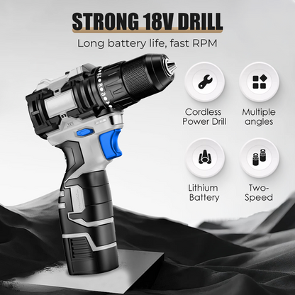 DEKO 8V Cordless Drill Set – 126-Piece Home Tool Kit With Storage Case, DIY Power Tools For Fence Work, Home Décor, Furniture Assembly & Everyday Repairs