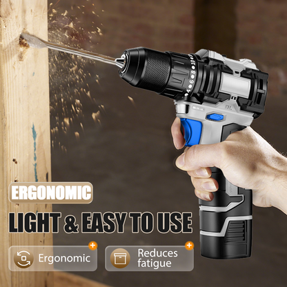 DEKO 8V Cordless Drill Set – 126-Piece Home Tool Kit With Storage Case, DIY Power Tools For Fence Work, Home Décor, Furniture Assembly & Everyday Repairs